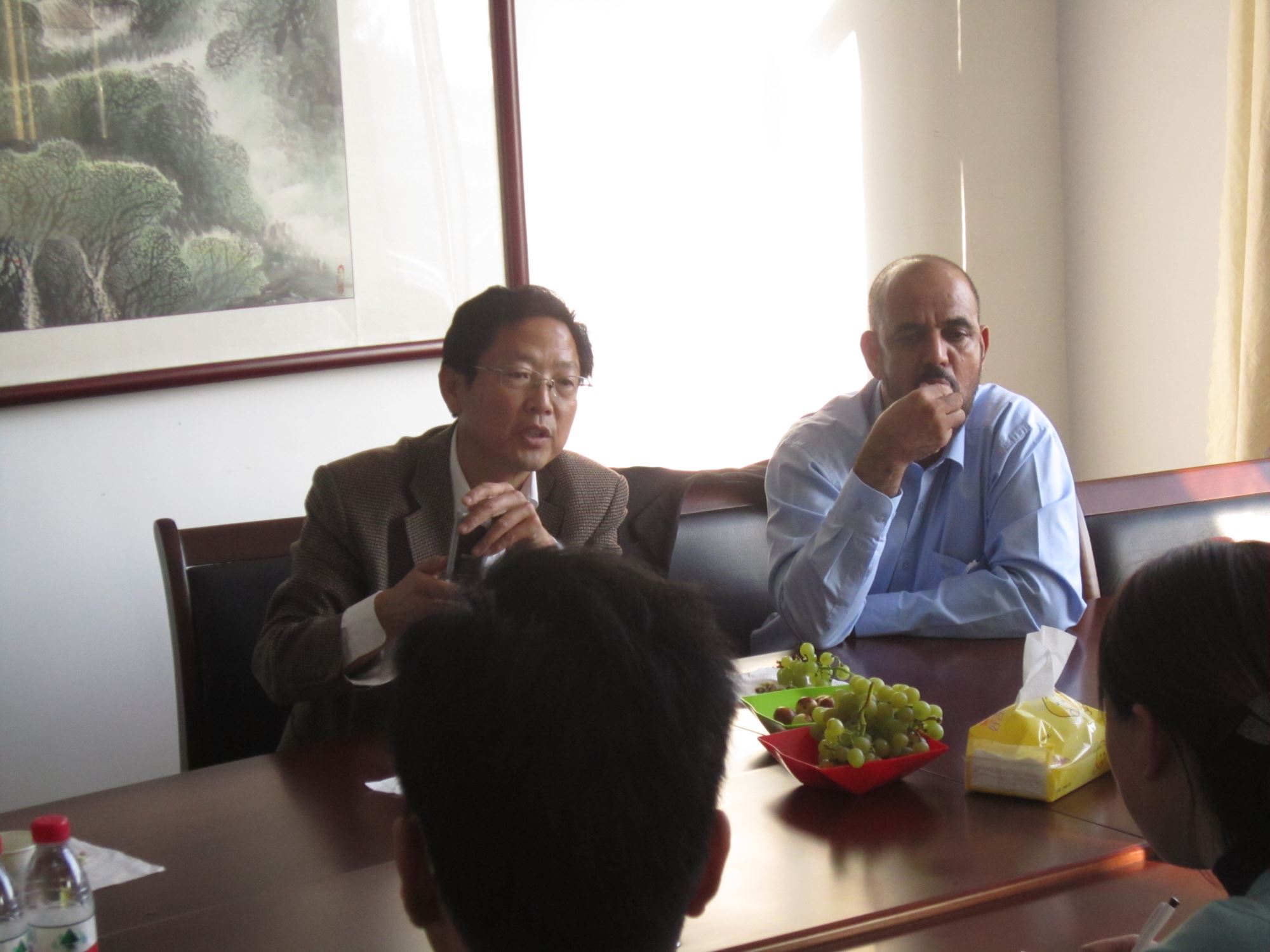 与外商洽谈合作